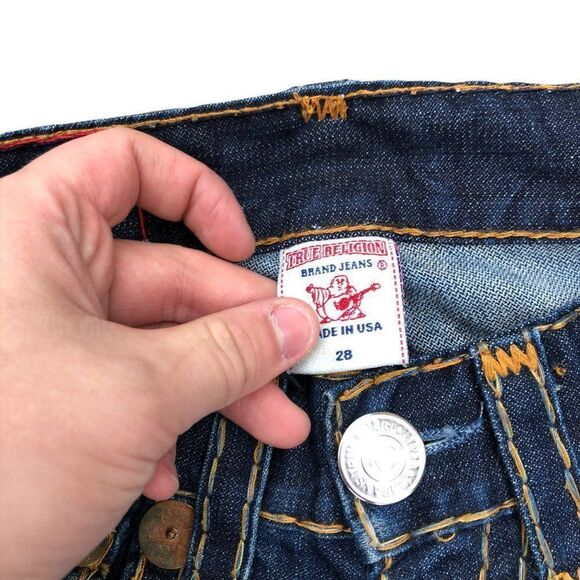 Vintage True Religion Jeans Size 28 BILLY SUPER T Blue - Picture 10 of 10